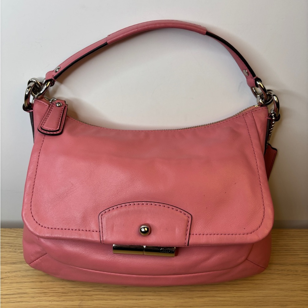 Vintage Coach Kristin Pink Leather‎ Hobo Bag - Picture 2 of 16